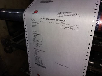 Cetak Kalender Custom  CONTINOUS FORM